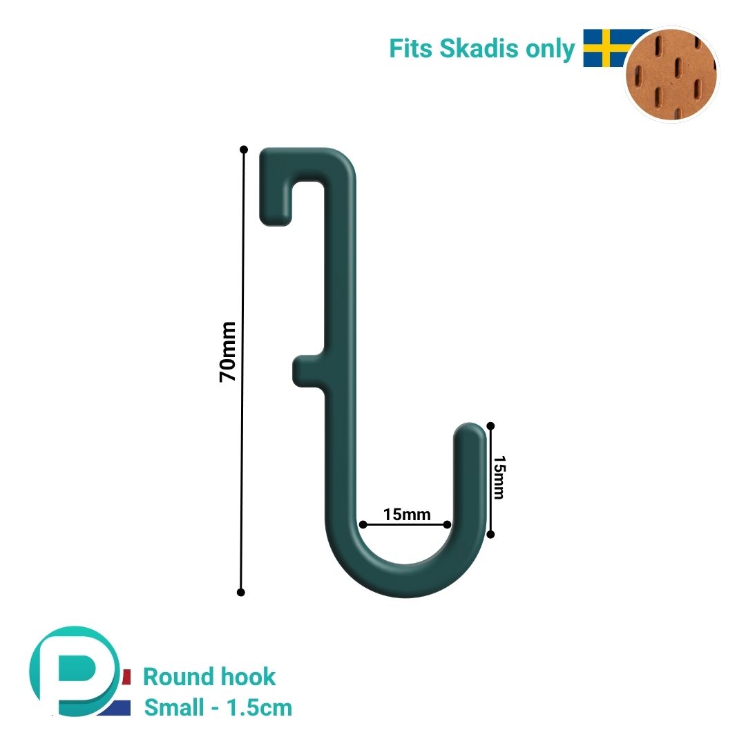 Sterk Haakje Small - Past op IKEA Skadis