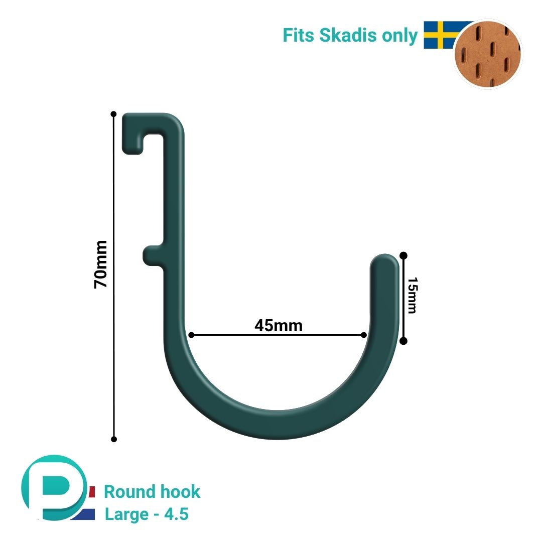Sterk Rond Haakje Large - Past op IKEA Skadis