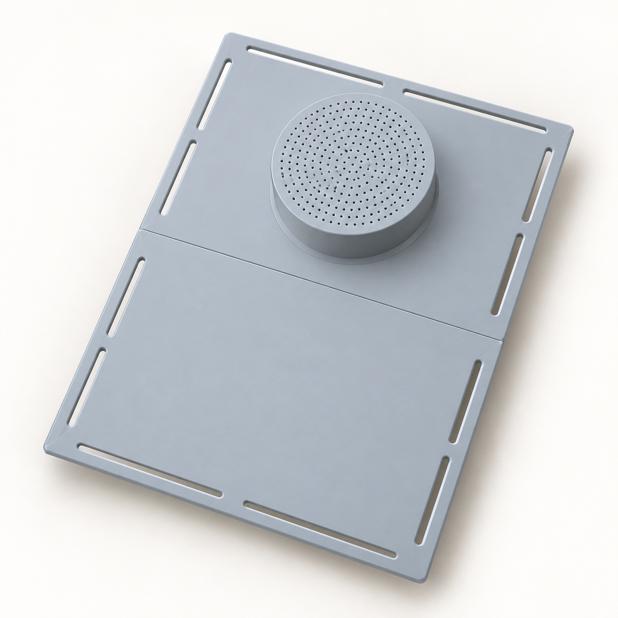 Cover plate for ventilation grid with 100 mm hose connection and winter cap