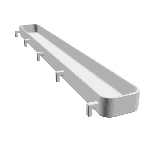 Bakje 340x35x18mm voor IKEA Skadis