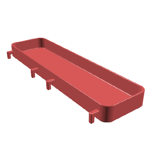 Bakje 220x55x18mm voor IKEA Skadis