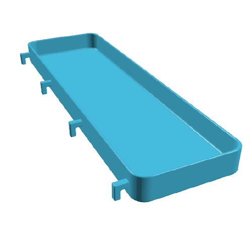 Bakje 260x75x18mm voor IKEA Skadis