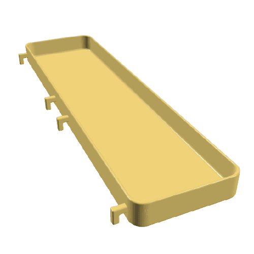 Bakje 340x75x18mm voor IKEA Skadis