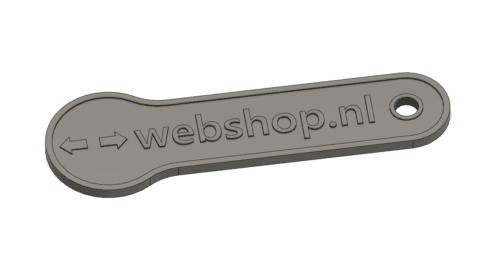 Winkelwagen"muntje" direct te verwijderen met logo of tekst